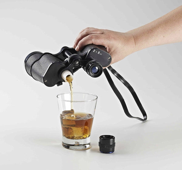 Binocular hidden flask
