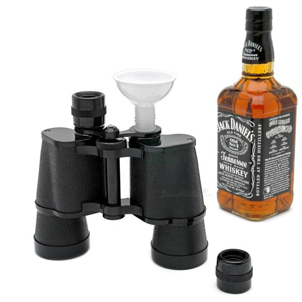 Binocular hidden flask